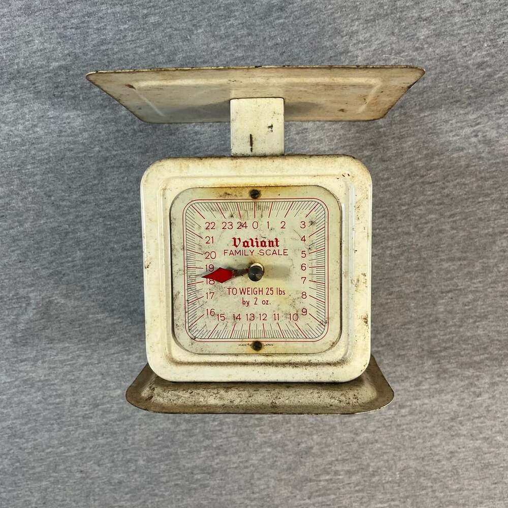 Vintage Valiant Family Scale 25 Lb Kitchen Scale Made in Japan
